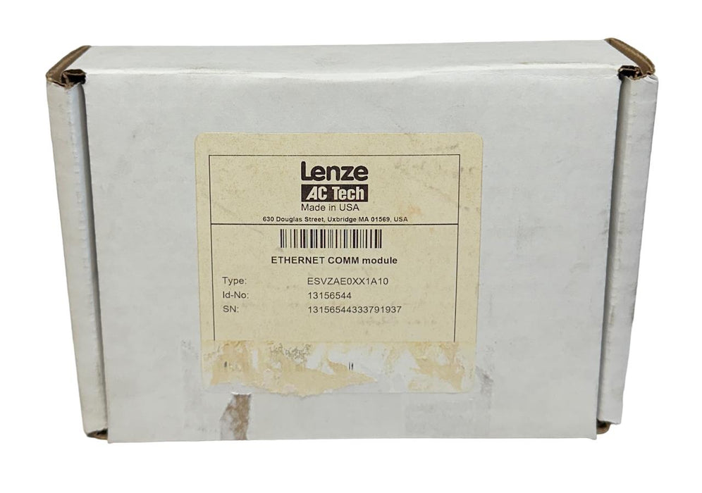 LENZE AC TECH 13156544 / ESVZAE0 / ESVZAE0XX1A10 EtherNet COMM I/O MODULE NSMP