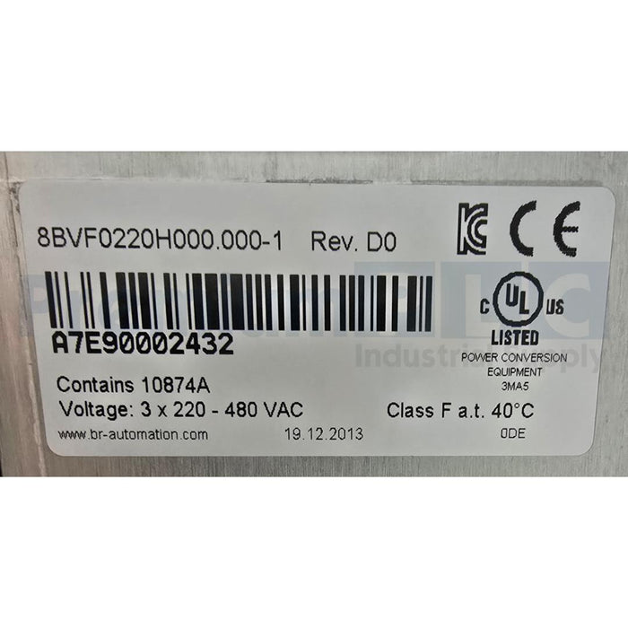 KRONES B&R 8BVF0220H000.000-1 ACOPOSmulti 8BVF PSU / LINE FILTER 0902160439 NSMP