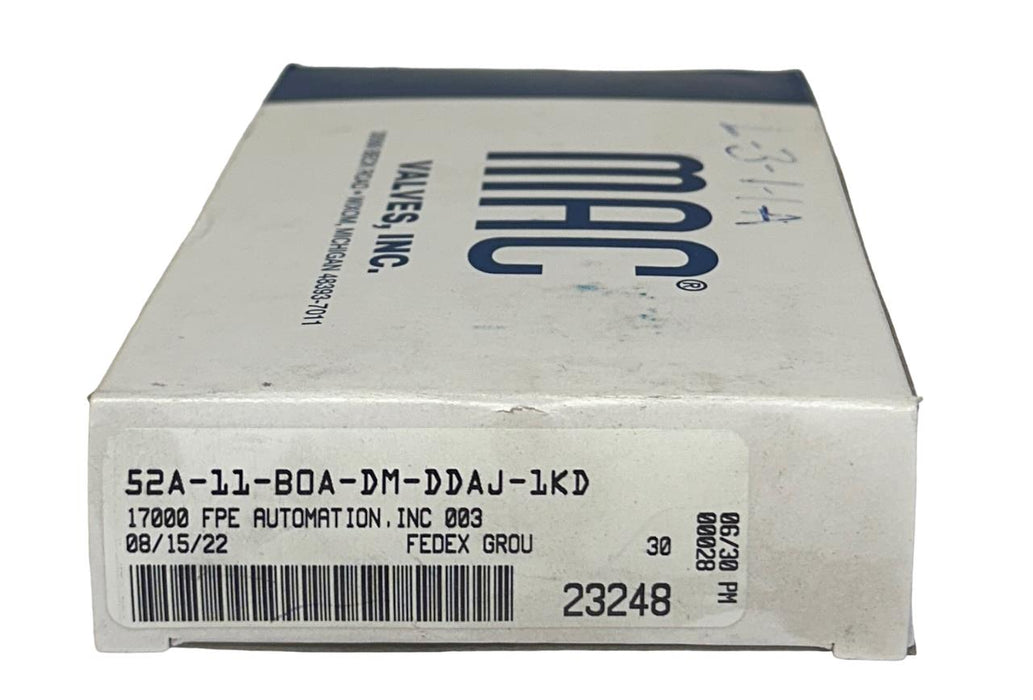 MAC VALVES 52A-11-B0A-DM-DDAJ-1KD / 52A11B0ADMDDAJ1KD SOLENOID VALVE 3-WAY NSMP