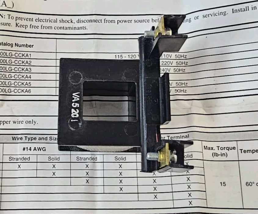 NIB ALLEN BRADLEY 500LG-CCKA3 COIL REPLACEMENT KIT SER. A