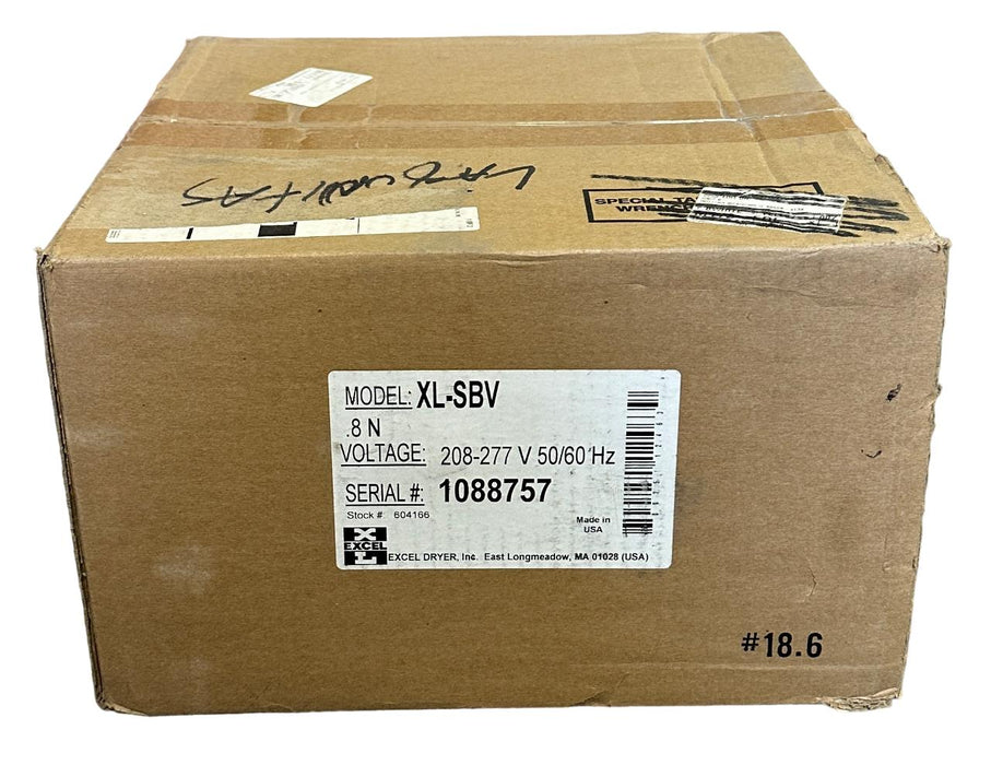 EXCEL DRYER XL-SBV / XLSBV XLERATOR STAINLESS HAND DRYER 208-277V 50/60Hz NSFS