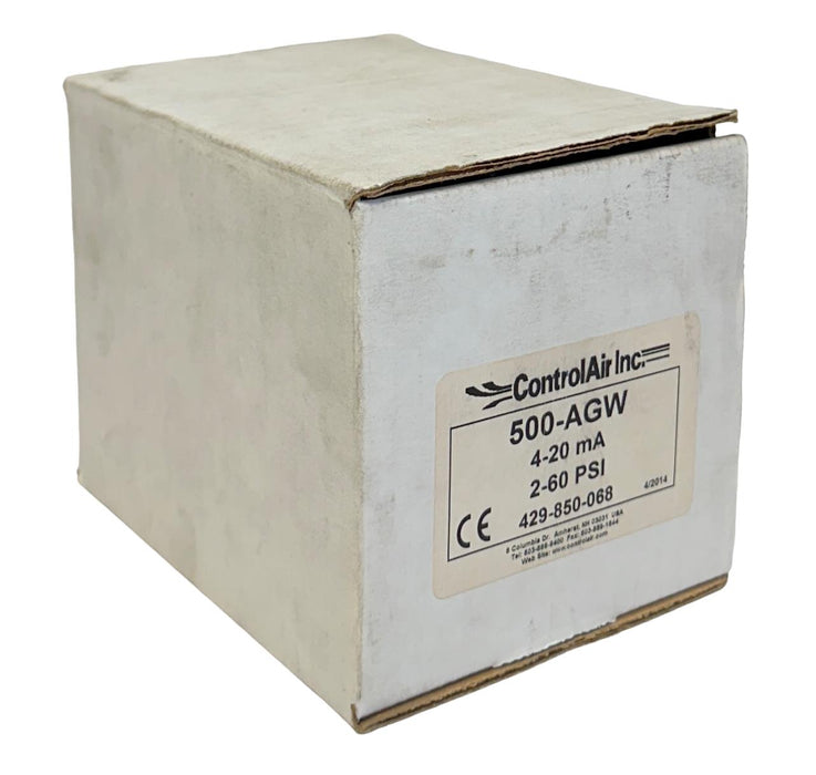 ControlAir INC 500-AGW / 500AGW TYPE 500X I/P TRANSDUCER 4-20mA INPUT NSMP