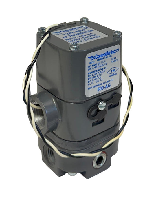 ControlAir INC 500-AGW / 500AGW TYPE 500X I/P TRANSDUCER 4-20mA INPUT NSMP