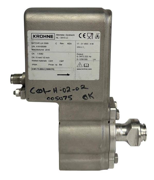 KROHNE 0-901-73-808-0 / 0901738080 BATCHFLUX 5500 C FLOW METER 17-31VDC 4W USNP