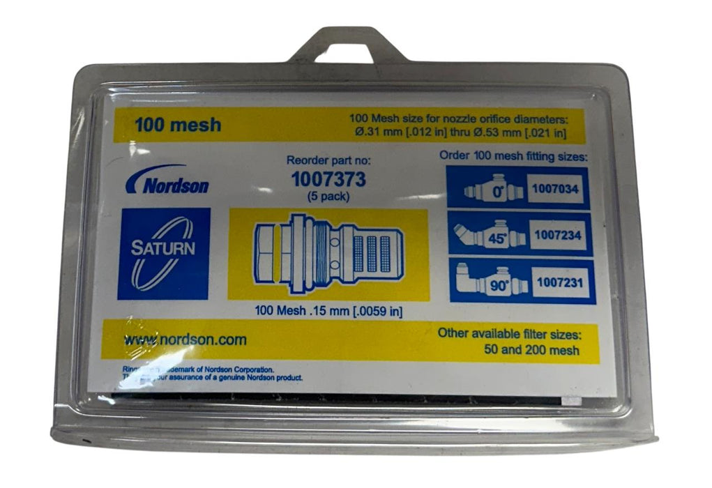 NORDSON 1007034 SATURN IN-LINE FILTER ASSEMBLY 100 MESH 1007373 NSMP