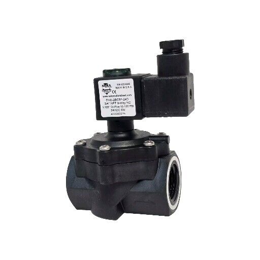 NIB AUTOMATION DIRECT NITRA DVD-2BC5F-24D SOLENOID VALVE 2-WAY 3/4'' NPT