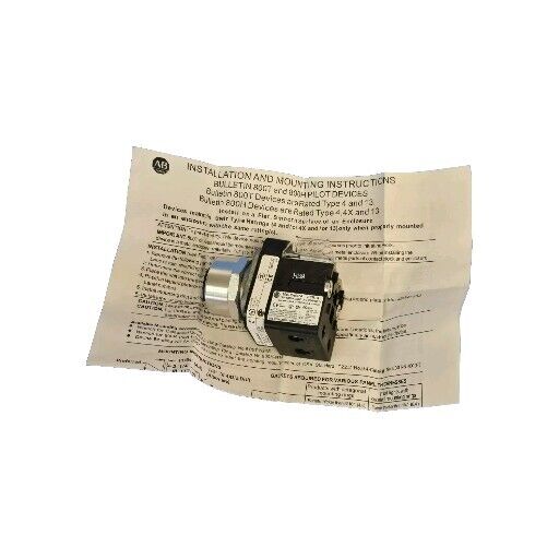 NIB ALLEN BRADLEY 800T-QBH2AD1 PUSH BUTTON 800TQBH2AD1 SER. U