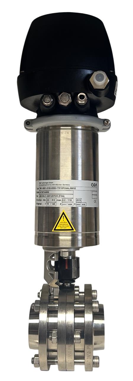 GEA 7881-0501-0100-0000+TM15P2AAL/66/52 BUTTERFLY VALVE ASSEMBLY 2'' 170mA NSNP