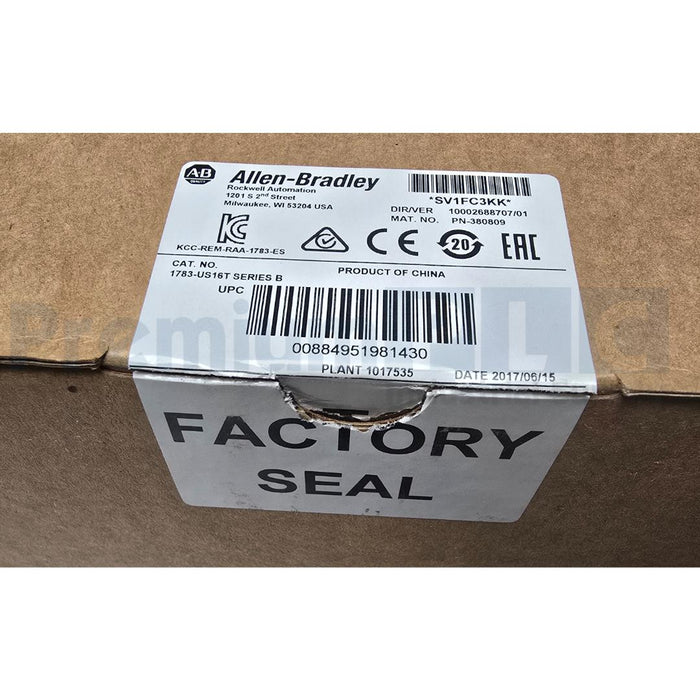 ALLEN BRADLEY 1783-US16T /B Stratix 2000  16-PORT ENET UNMANAGED SWITCH NSMP