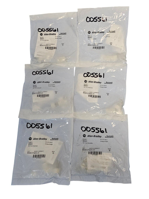 LOT OF 6 NEW ALLEN BRADLEY 889D-F4DC-H IDC FIELD ATTACHABLE 889DF4DCH SER. B