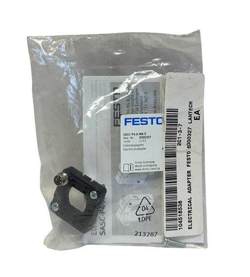 FESTO SASC-P4-A-M8-S / 8000327 ELECTRICAL ADAPTER FOR PRESSURE SENSOR NSFS