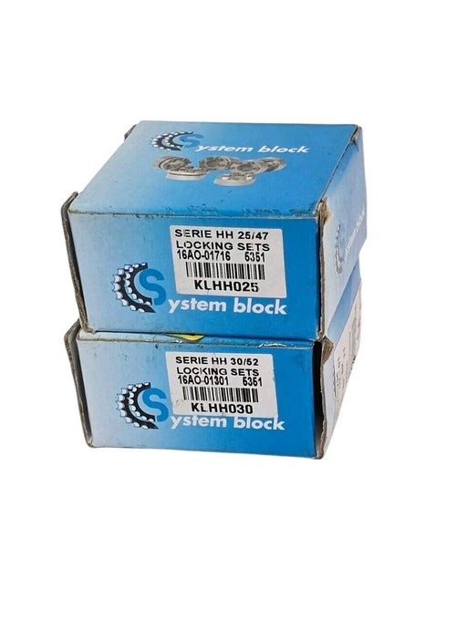 LOT OF 2 NIB SYSTEM BLOCK SERIE HH 25/47 LOCKING SETS 16AO-01716, KLHH025