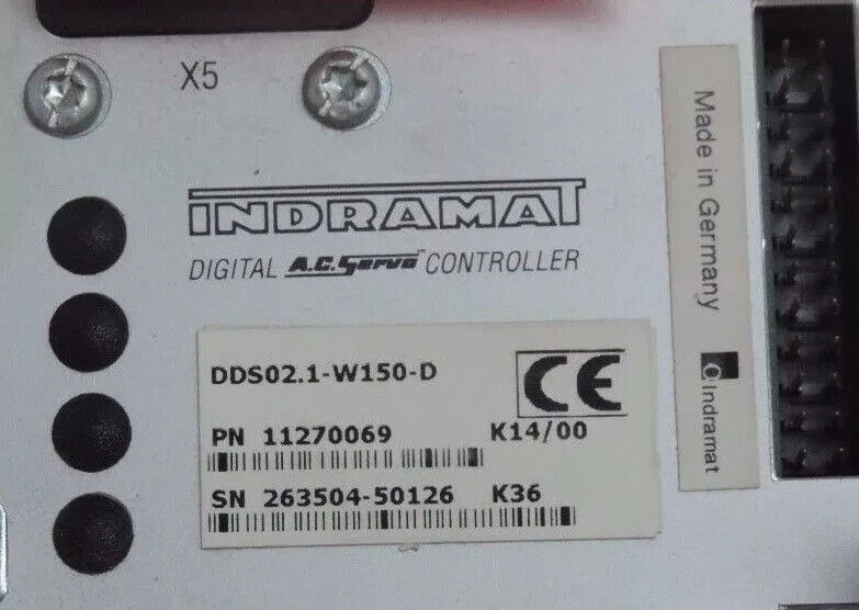 INDRAMAT DDS02.1-W150-D DIGITAL AC SERVO DRIVE CONTROLLER R911270069 REPAIRED