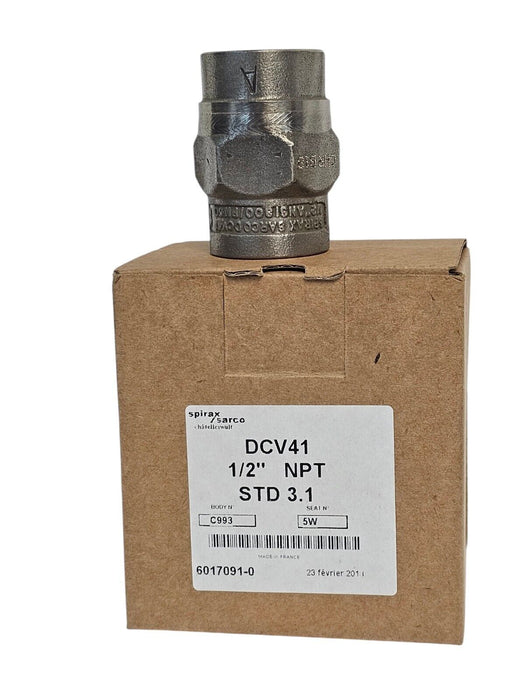 NIB SPIRAX SARCO DCV41 AUSTENITIC STAINLESS STEEL DISC CHECK VALVE
