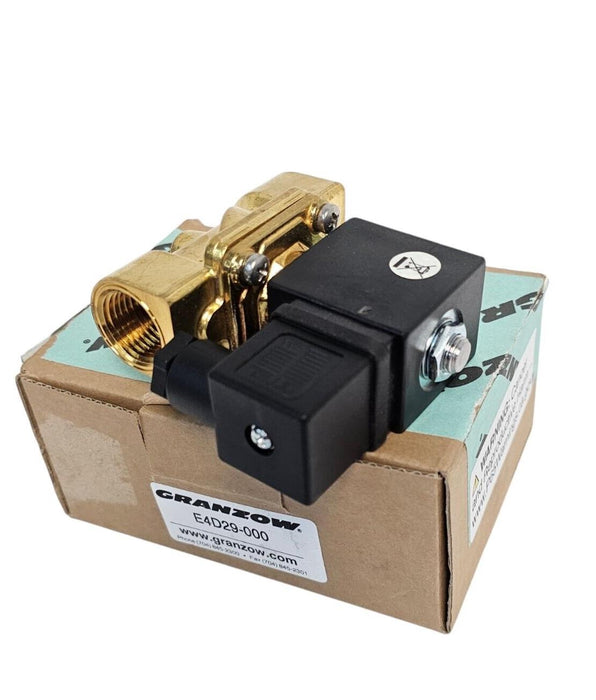 NIB GRANZOW E4D29-000 SOLENOID VALVE E4D29000 SIZE: 1/2'' 24V DC
