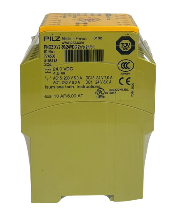 PILZ PNOZ XV2 30/24VDC 2n/o 2n/o t / 774500 SAFETY RELAY 24VDC 4,5W AC/DC NSFS