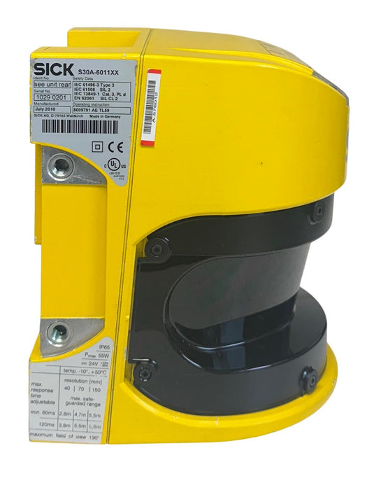 SICK S30A-6011XX / S30A-6011 / 2022972 S3000 SAFETY LASER SCANNER W/O I/O REMAN
