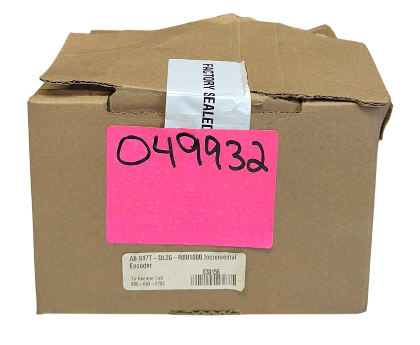 ALLEN BRADLEY 847T-DL26-RB01000 /A INCREMENTAL ENCODER 8-30VDC 1000PPR NSMP