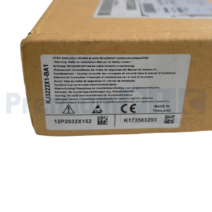 EMERSON VE4003S2B3 DeltaV AI 4-20mA HART 8CH CARD 12P2532X152 KJ3222X1-BA1 NSMP