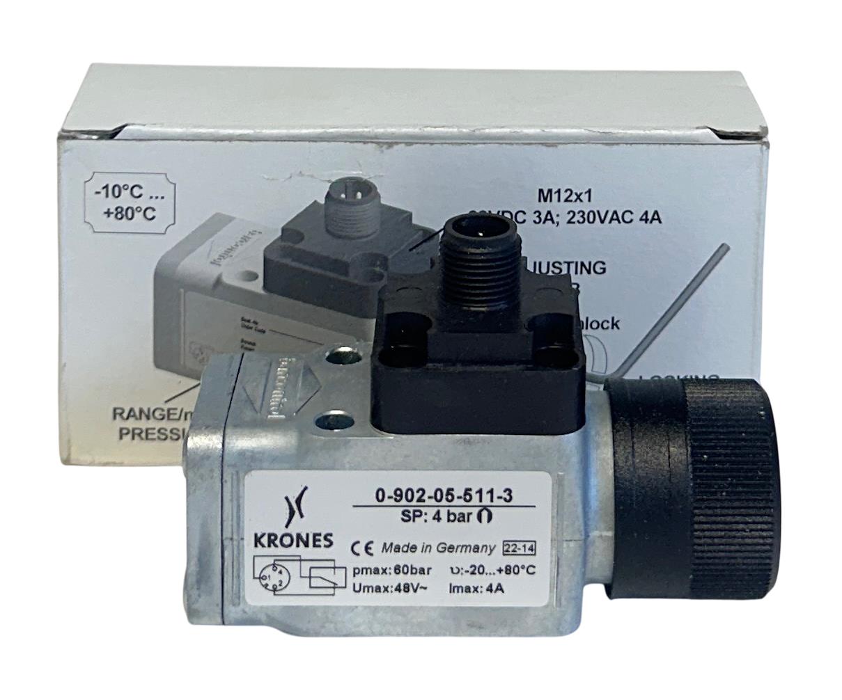 KRONES 0-902-05-511-3 / 0902055113 PRESSURE SWITCH 48V 4A MANOMETRIC 60BAR NSMP