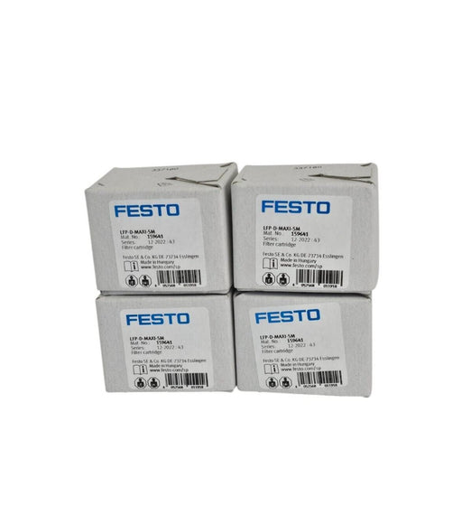 LOT OF 4 NIB FESTO LFP-D-MAXI-5M FILTER CARTRIDGES MAT. NO. 159641