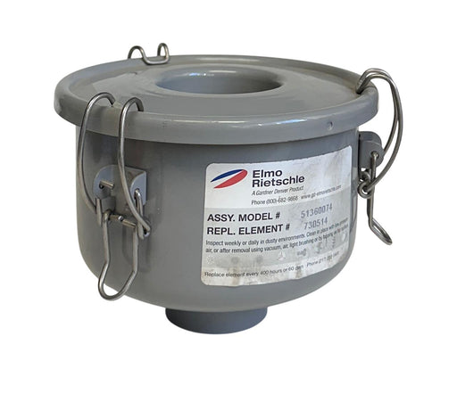 ELMO RIETSCHLE GARDNER DENVER 51360074 INLET FILTER CANISTER 1-1/4'' NSNP