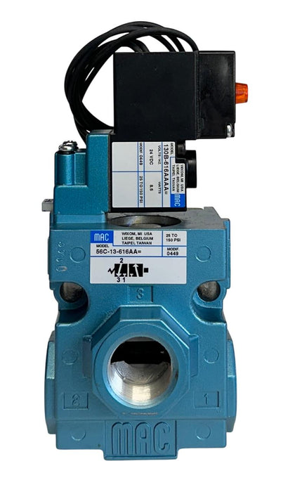 MAC 56C-13-616AA / 56C13616AA 56 SERIES SPOOL VALVE 25-150PSI 24VDC COIL NSMP