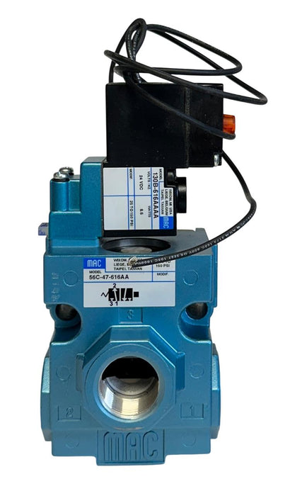 MAC VALVES 56C-47-616AA / 56C47616AA SOLENOID VALVE  24VDC COIL 8.5W 150PSI NSMP