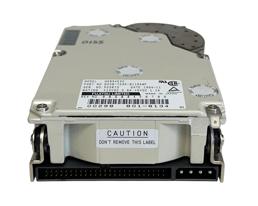 FUJITSU LIMITED B03B-7295-B116A#P / M2694ESA SCSI 50-PIN HARD DRIVE 128KB USNP