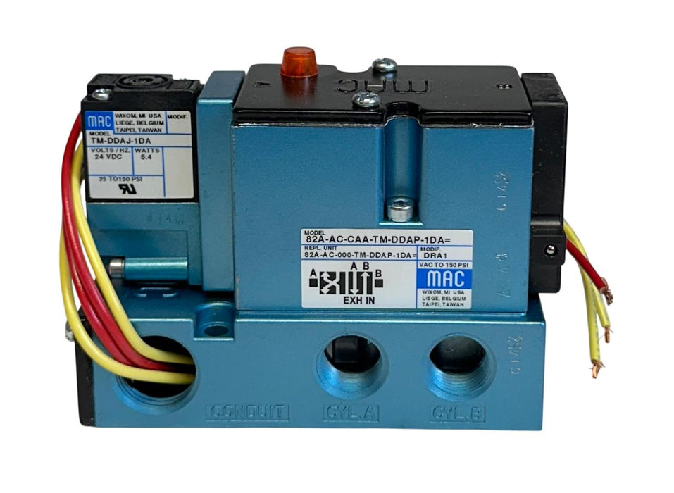 MAC 82A-AC-CAA-TM-DDAP-1DA / 82AACCAATMDDAP1DA SOLENOID VALVE 24VDC 5.4W NSMP