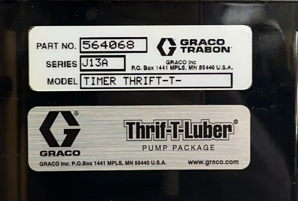 GRACO 564068 / TIMER Thrif-T Luber SERIES J13A PUMP LUBRICATION SYSTEM 115V NSMP