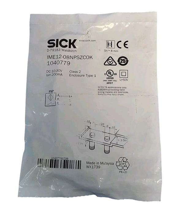NEW SICK IME12-08NPSZC0K PROXIMITY SENSOR 1040779