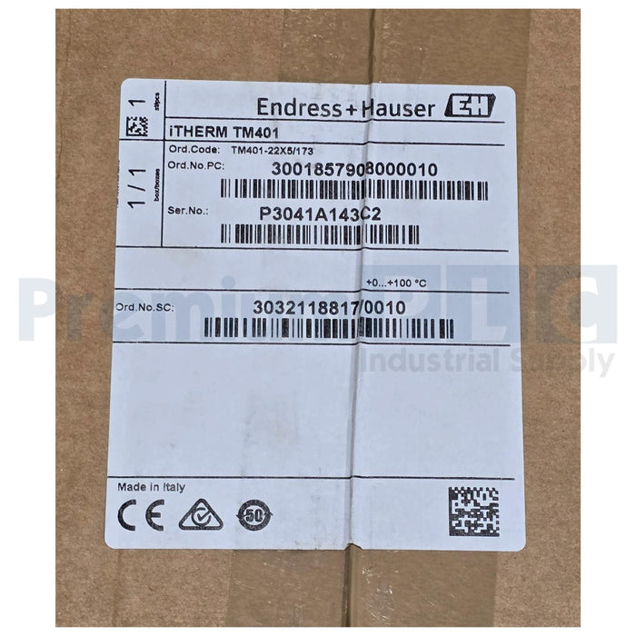 ENDRESS+HAUSER TM401-AA1C1D2A14A20A32EA1A1 iTHERM RTD THERMOMETER +0-+100°C NSMP