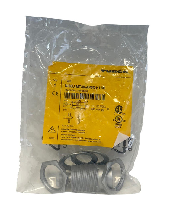 TURCK Ni30U-MT30-AP6X-H1141 / 1646633 INDUCTIVE SENSOR 10-30VDC 200mA NSFS