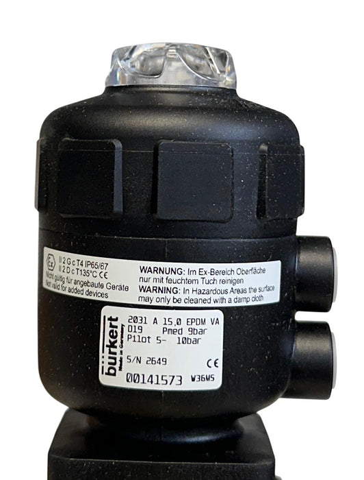 BURKERT 2031 A 15,0 EPDM VA / 00141573 / 141573 DIAPHRAGM VALVE 2/2-WAY NSMP