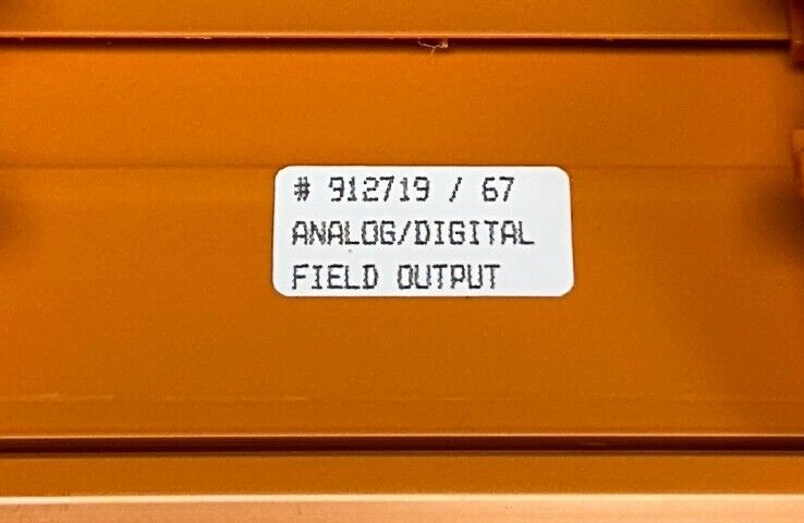 COMPRESSOR CONTROLS 912719/67 / 912719 ANALOG / DIGITAL FIELD OUTPUT MODULE NSNP