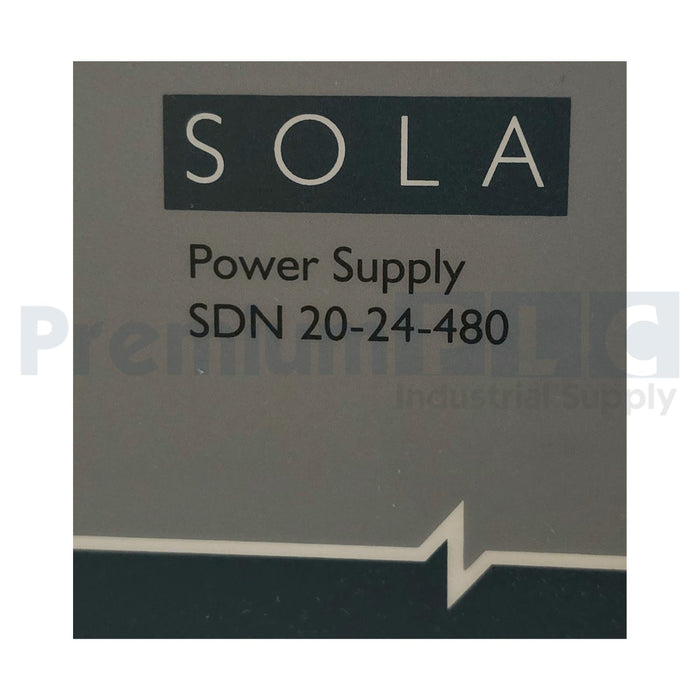 EMERSON SolaHD SDN20-24-480 DIN RAIL POWER SUPPLY 24VDC-OUT 380-480 VAC-IN NUPI