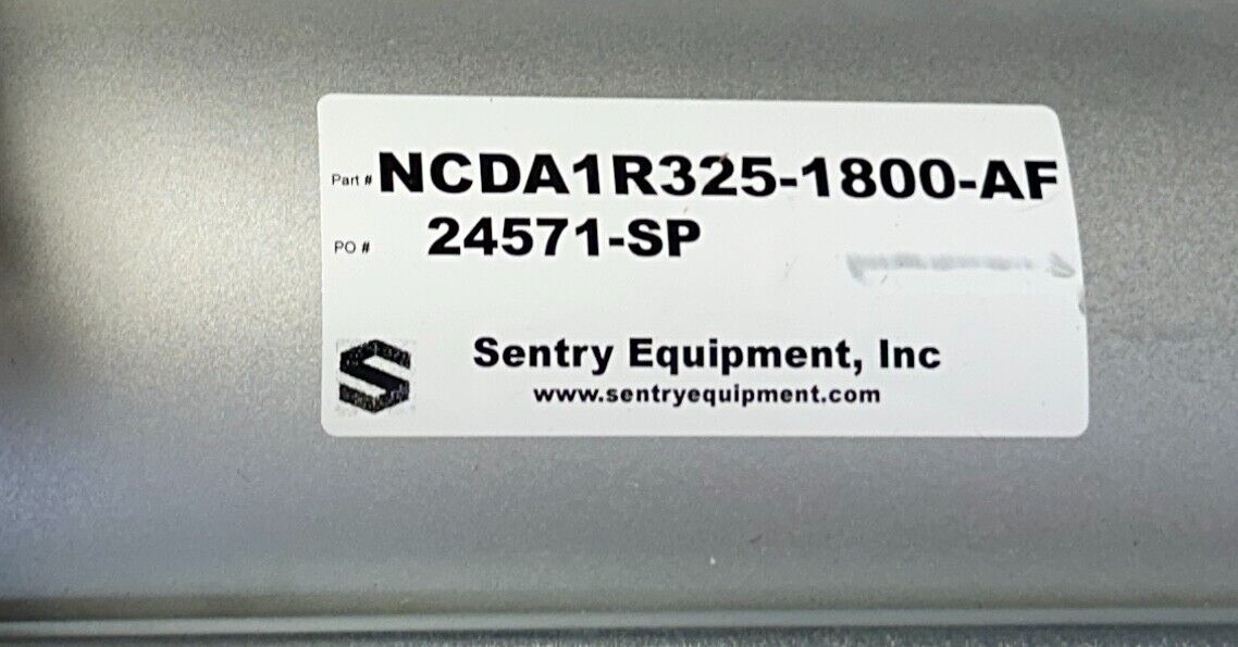 SENTRY EQUIPMENT SMC NCDA1R325-1800-AF / NCDA1R3251800AF PNEUMATIC CYLINDER USNP