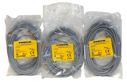 3 TURCK RKC 8T-6/S618 / U5311-77 EUROFAST ACTUATOR / SENSOR CORDSETS 6M NSFS