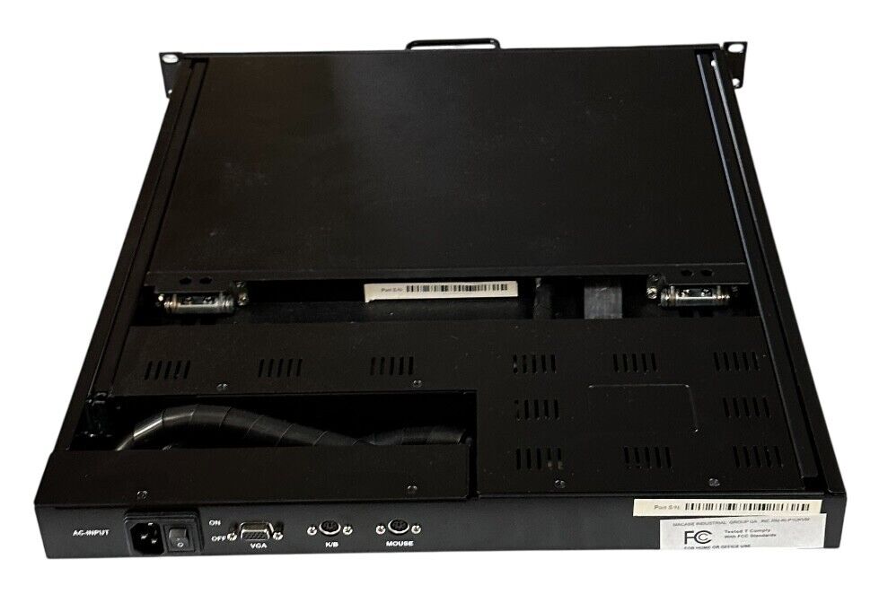 MACASE INDUSTRIAL GROUP RM-KI-P1UKVM / RM-KI-P1UKMV RACK MOUNT MONITOR 15'' NSMP
