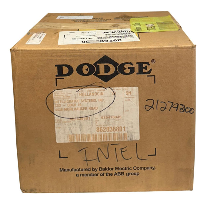 DODGE 202A05R56 TIGEAR-2 REDUCER W/ EXT OUTPUT SHAFT 5:1 RATIO 1.11HP MAX NSFS
