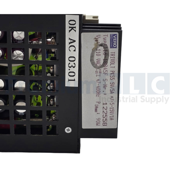 VERO TRIVOLT PK55 5V/5A +/-5-15V/1A TYPE: 116-18845F 90W POWER SUPPLY RVC1000PS2