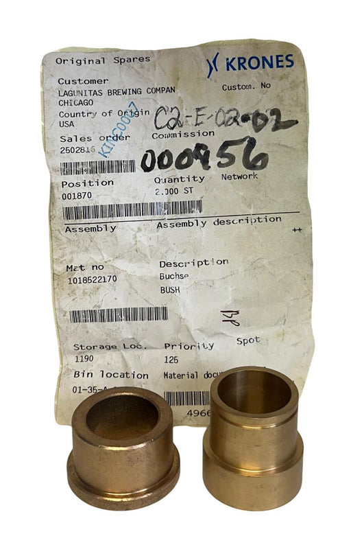 KRONES 1018522170 OEM BUSH REPLACEMENT FOR BLOW MOLD MACHINE NSNP