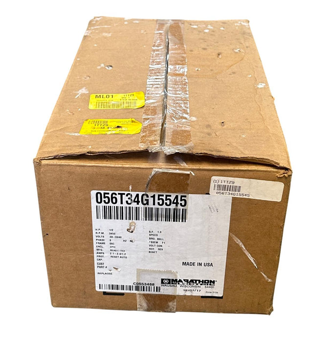MARATHON ELECTRIC 056T34G15545 HAZARDOUS LOCATION MOTOR 1/2HP 56T34G15545 USMP