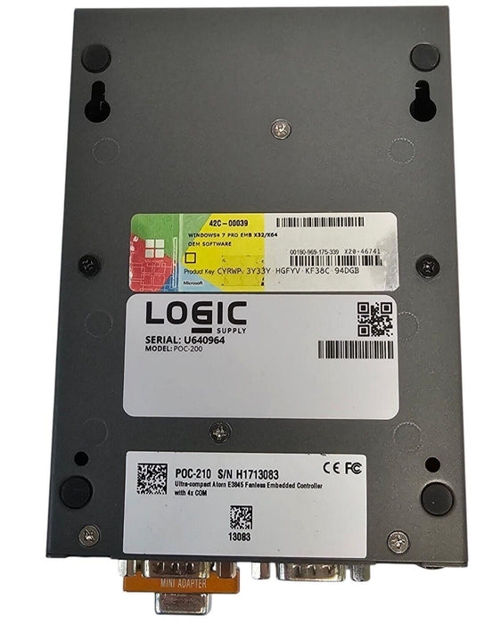 LOGIC POC-210 ULTRA-COMPACT A TORN E3845 FANLESS EMBEDDED CONTROLLER POC210