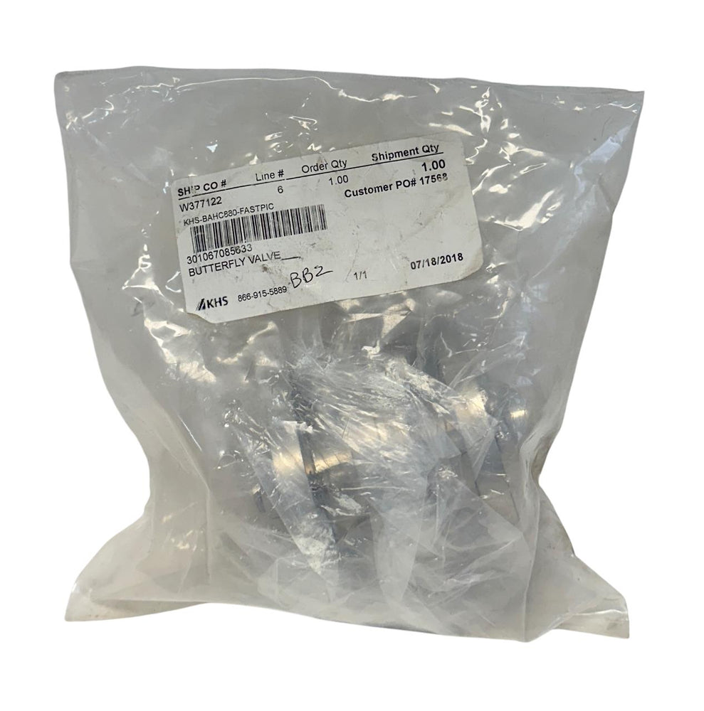 KHS APV 301067085633 BUTTERFLY VALVE 1'' DN25 PN10 FG1 STAINLESS STEEL NSMP