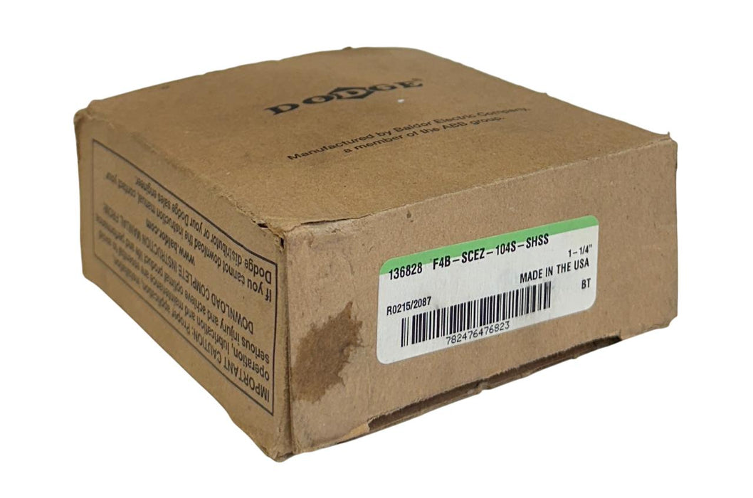 DODGE F4B-SCEZ-104S-SHSS / 136828 4-BOLT WASHDOWN BEARING 1-1/4'' BORE NSMP