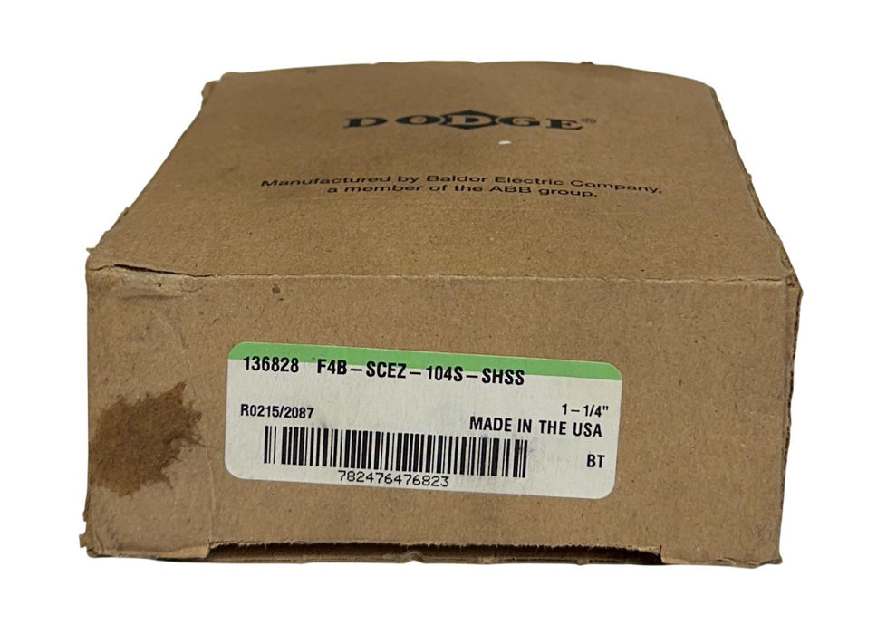 DODGE F4B-SCEZ-104S-SHSS / 136828 4-BOLT WASHDOWN BEARING 1-1/4'' BORE NSMP