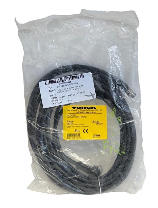 TURCK P-WKEV 5.3T-1095XL-7-RSEV 5.3T / UX15590 EUROFAST CORDSET 7M M12 NSFS