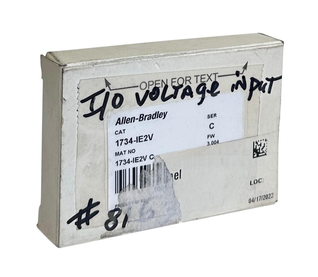 ALLEN BRADLEY 1734-IE2V /C POINT I/O 2-CHNL ANALOG INPUT MODULE 1734IE2V NSMP